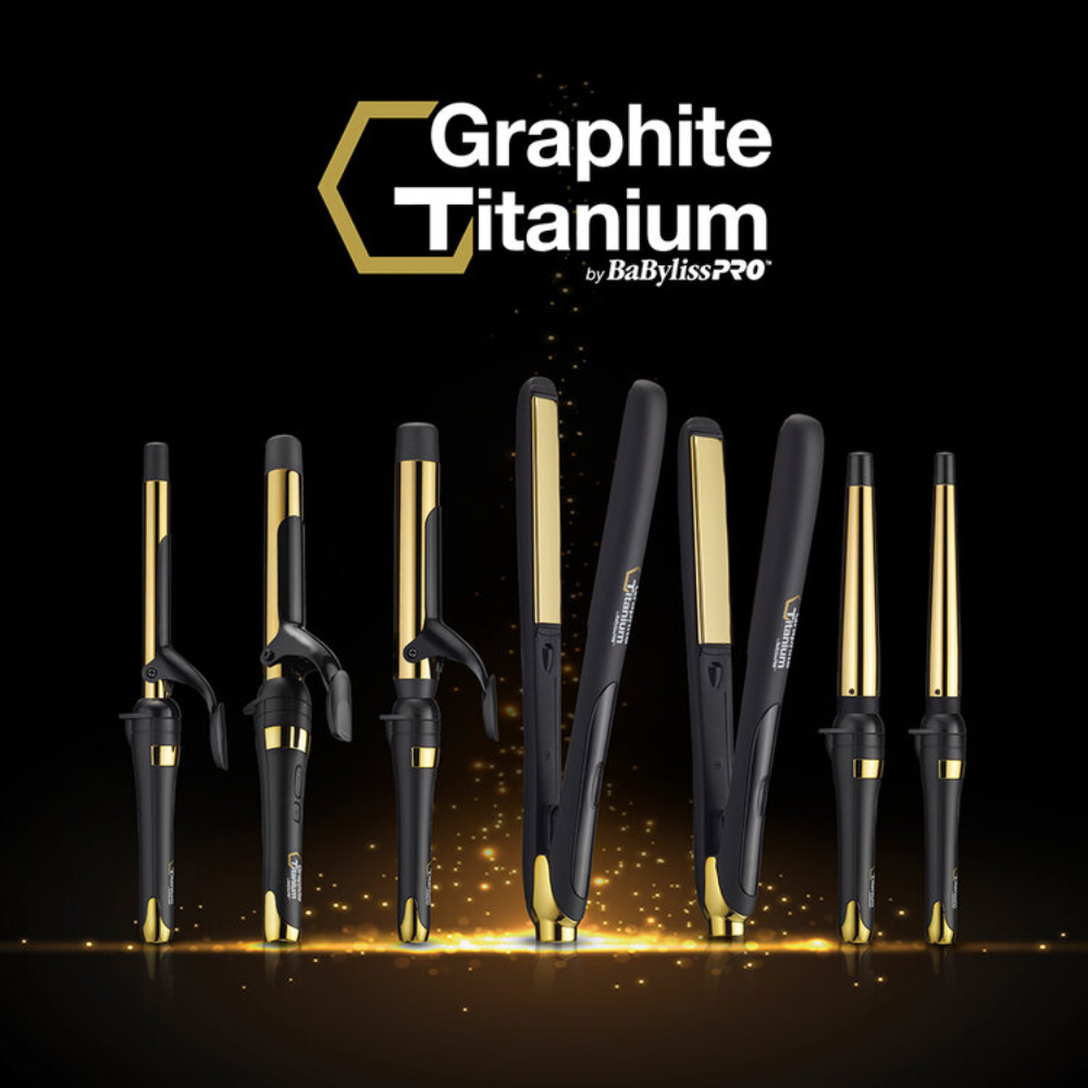 BaBylissPRO Graphite Titanium Curling Iron 25mm
