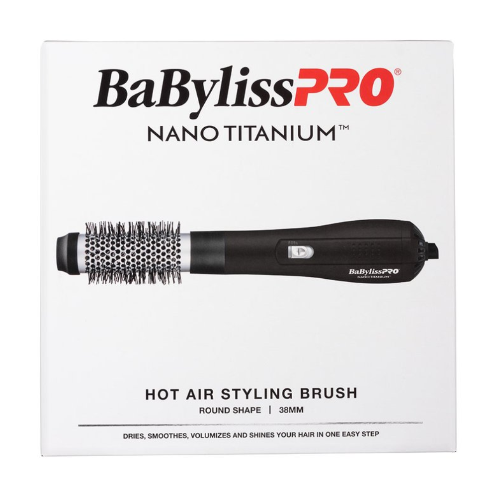 BaBylissPRO Nano Titanium Hot Air Styling Brush Round 38mm
