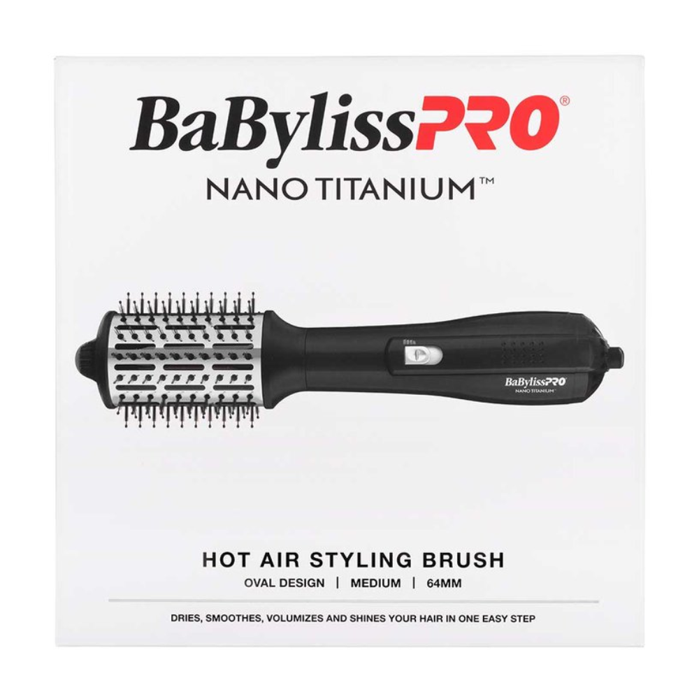 BaBylissPRO Nano Titanium Hot Air Styling Brush Oval 64mm