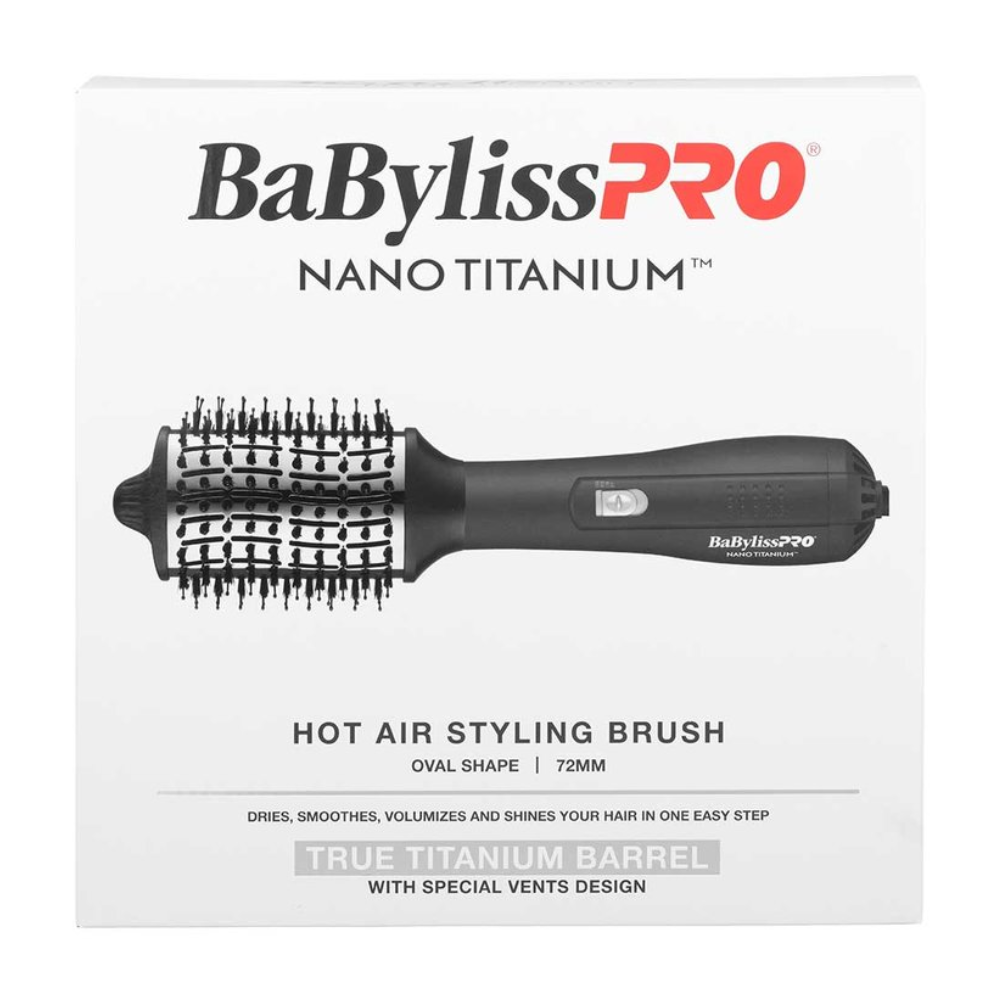 BaBylissPRO Nano Titanium Hot Air Styling Brush Oval 72mm