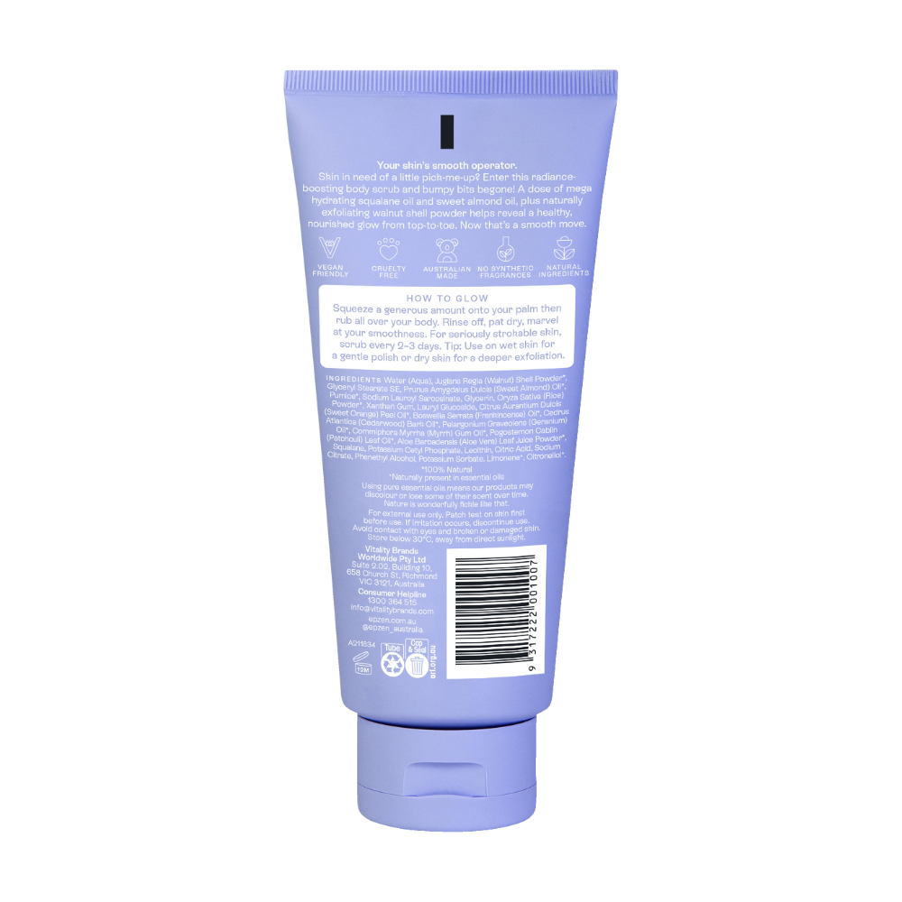 2 x Epzen Energise Glow Natural Exfoliating Body Scrub 200mL