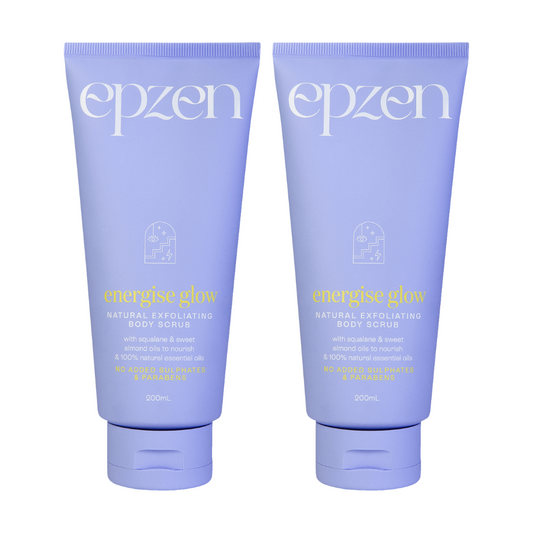 2 x Epzen Energise Glow Natural Exfoliating Body Scrub 200mL
