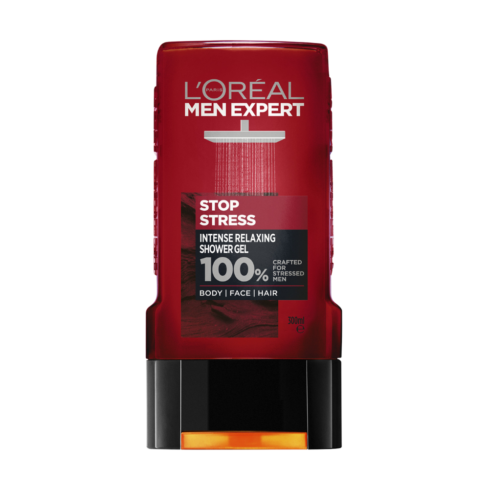 3 x L'Oreal Paris Men Expert Stop Stress Intense Relaxing Shower Gel 300mL