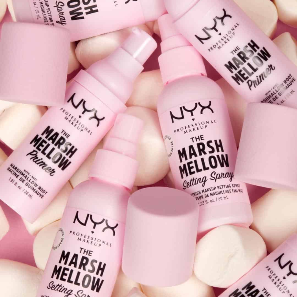 3 x NYX Professional Makeup The Marshmellow Setting Spray Matte Finish 18mL