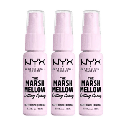 3 x NYX Professional Makeup The Marshmellow Setting Spray Matte Finish 18mL