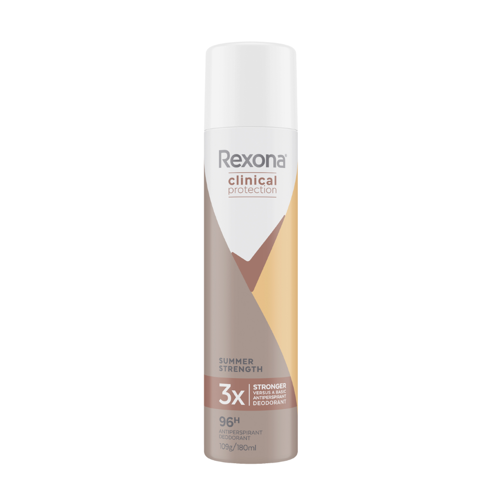 6 x Rexona Clinical Protection 96H Summer Strength Antiperspirant Spray Deodorant 180mL