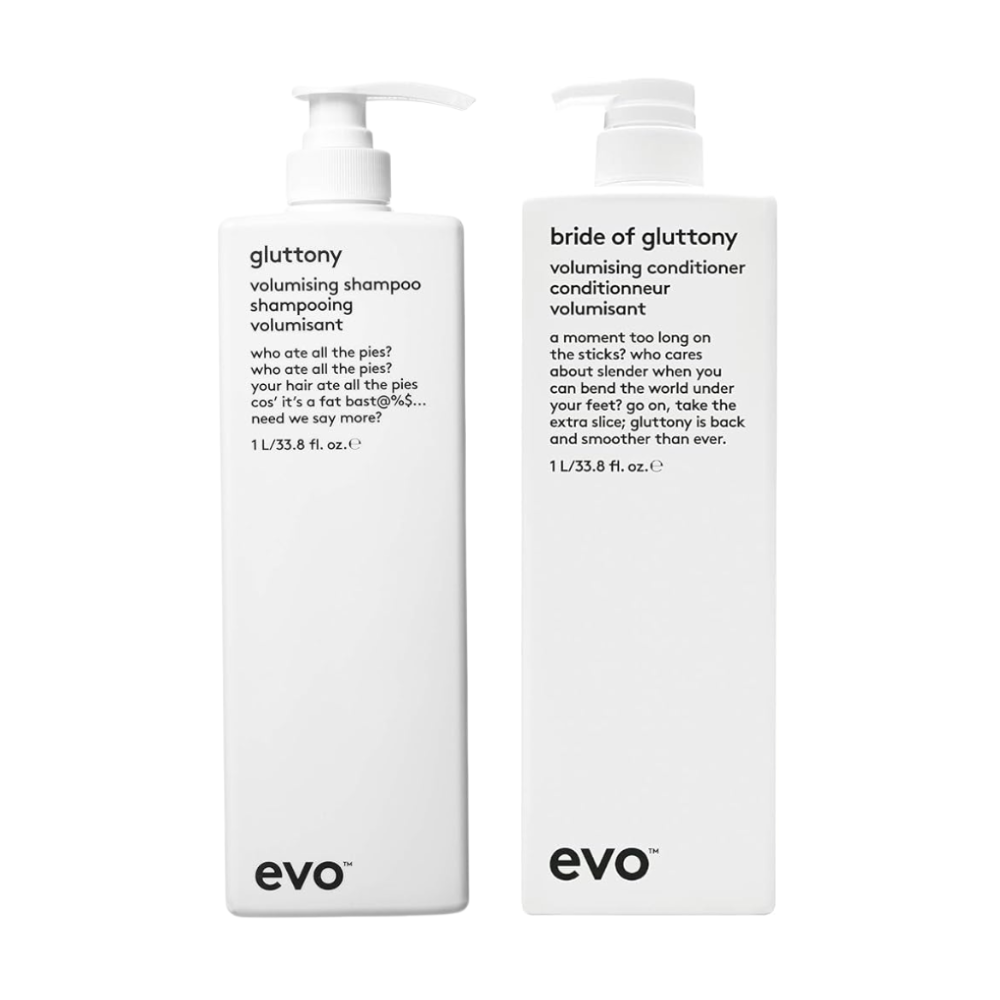 Evo Gluttony Volumising Shampoo & Conditioner 1 Litre (1000mL) Duo