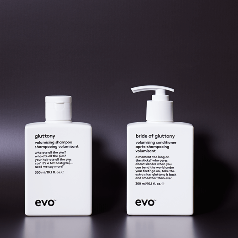 Evo Gluttony Volumising Shampoo & Conditioner 300mL Duo