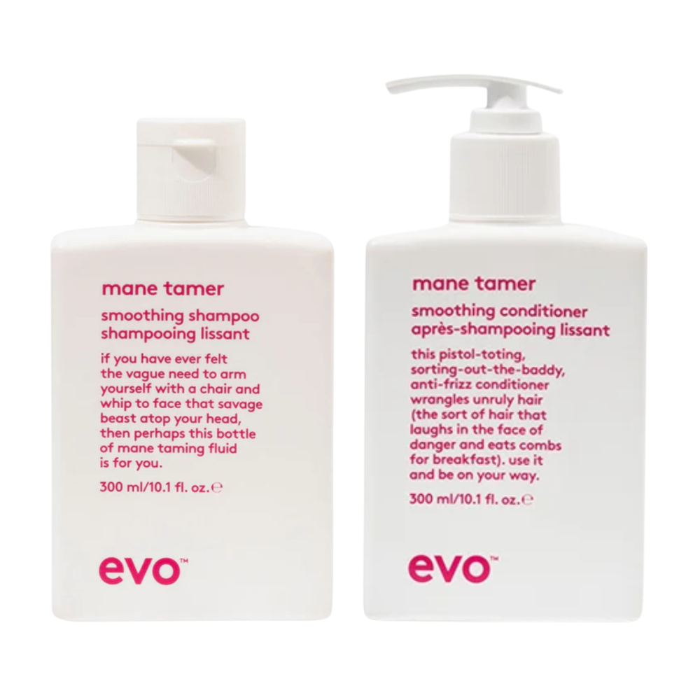 Evo Mane Tamer Smoothing Shampoo & Conditioner 300mL Duo