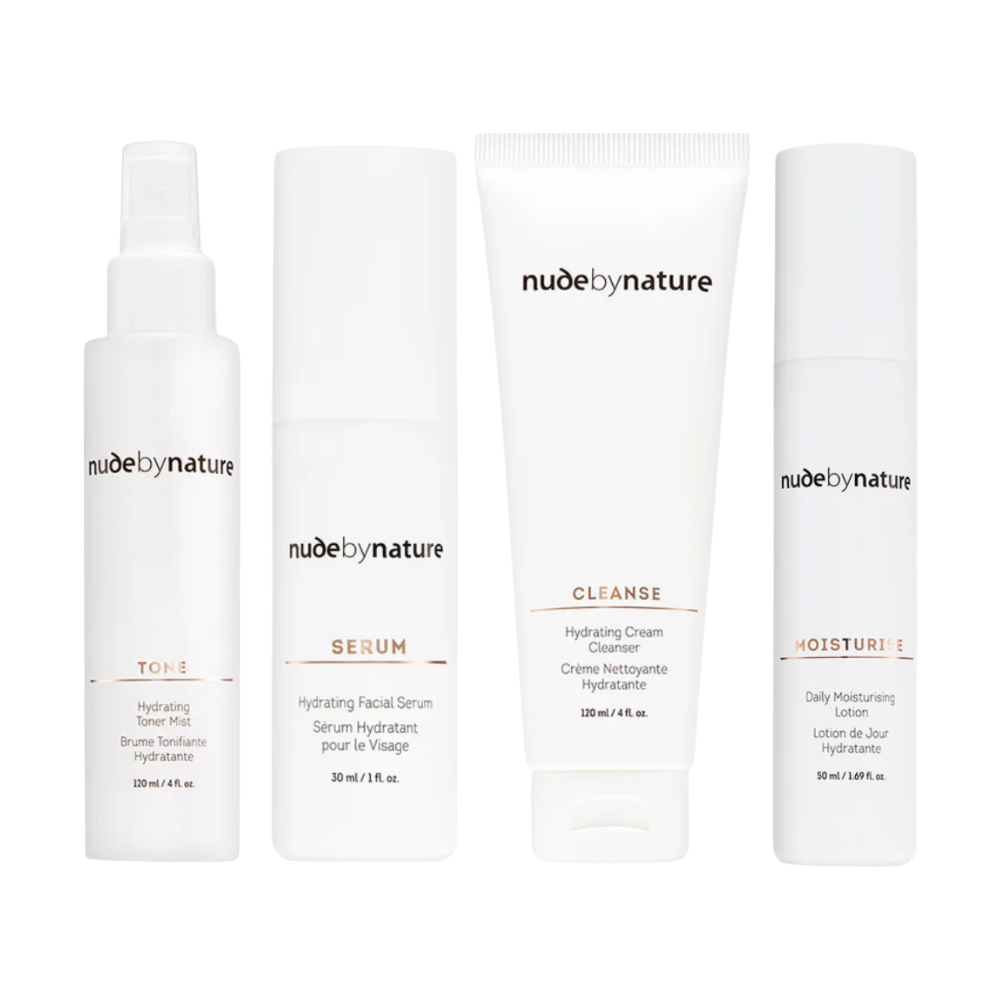Nude by Nature Hydrating 4 Piece Skincare Set