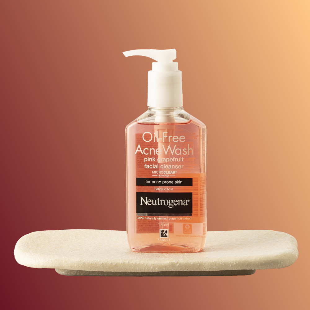 3 x Neutrogena Oil Free Acne Wash Pink Grapefruit Cleanser 175ml