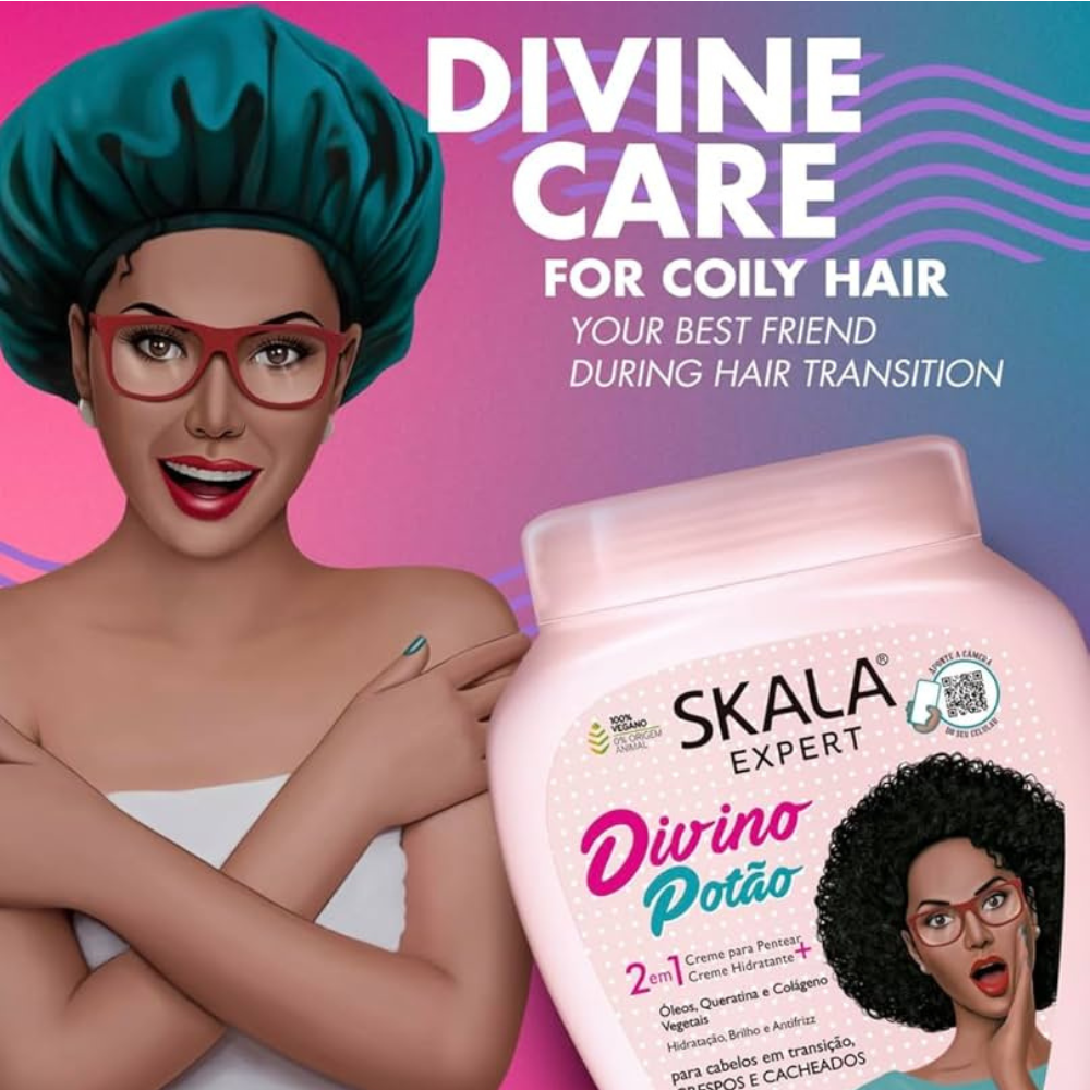 Skala Brasil Divino Potao Divine Curls 2-in-1 Hair Treatment Conditioning Cream 1000g