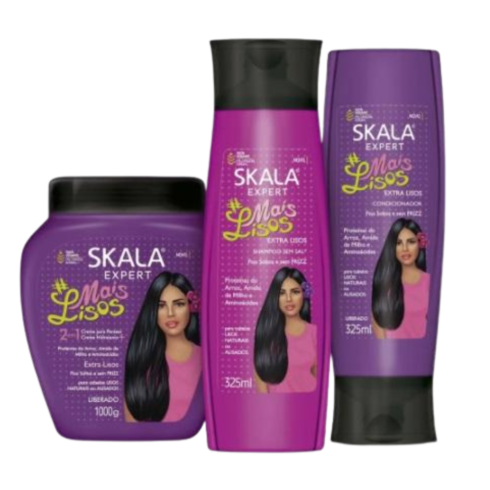 Skala Brasil Mais Lisos 2-in-1 Hair Treatment Conditioning Cream for Straight Hair 1000g