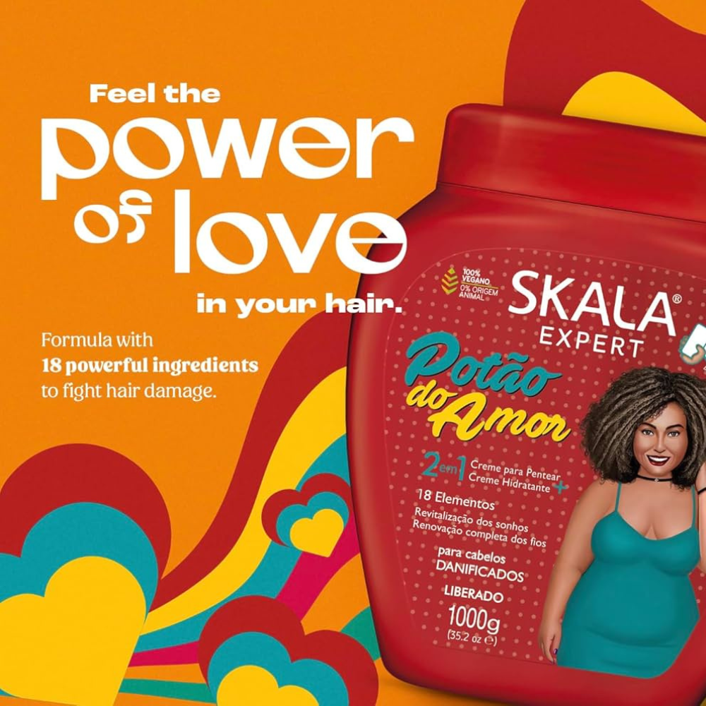 Skala Brasil Potao do Amor 2-in-1 Hair Treatment Conditioning Cream For Damaged Hair 1000g