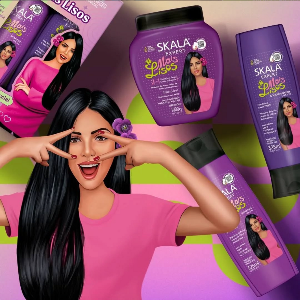 Skala Brasil Mais Lisos Straighter Hair Conditioner 325mL