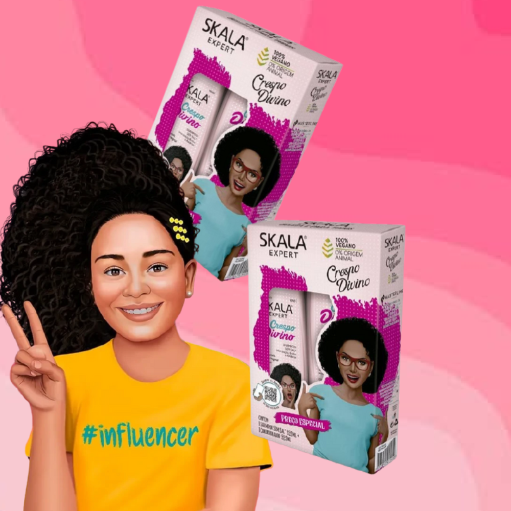 Skala Brasil Crespo Divino Divine Curls Shampoo & Conditioner Kit 325mL