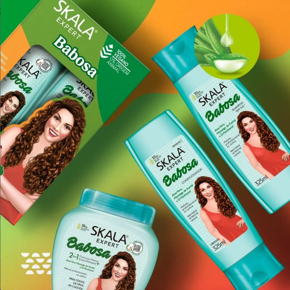 Skala Brasil Babosa Aloe Vera Shampoo & Conditioner Kit 325mL