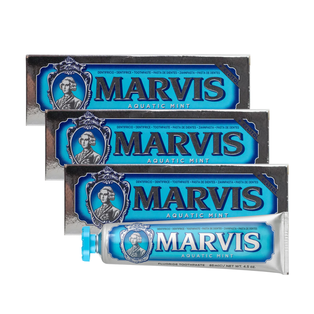 3 x Marvis Toothpaste 85mL - Aquatic Mint