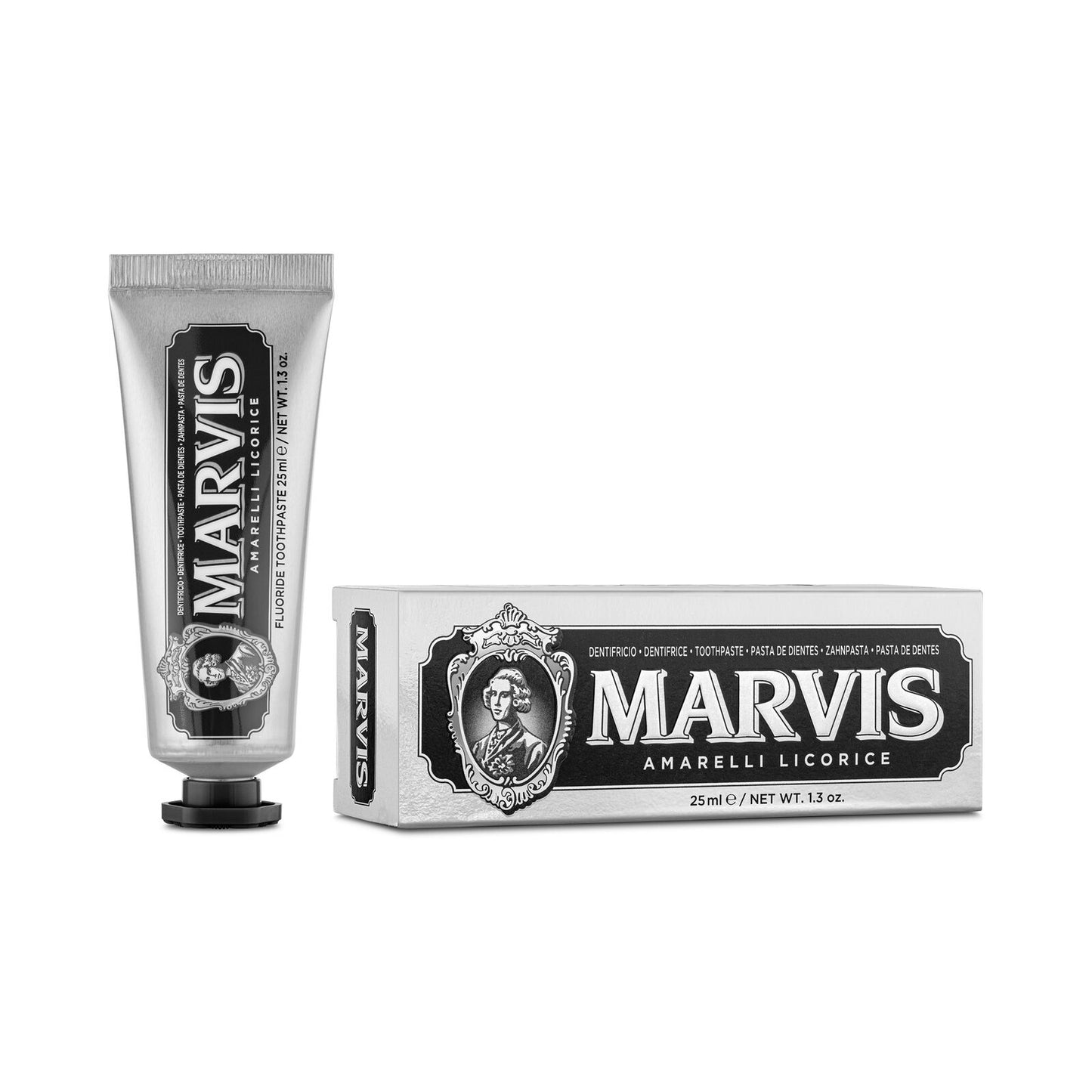 Marvis Toothpaste Seven Flavour Black Box Gift Set 7x25mL
