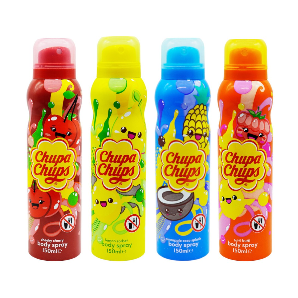 Chupa Chups Body Spray 4 Piece Set 150mL