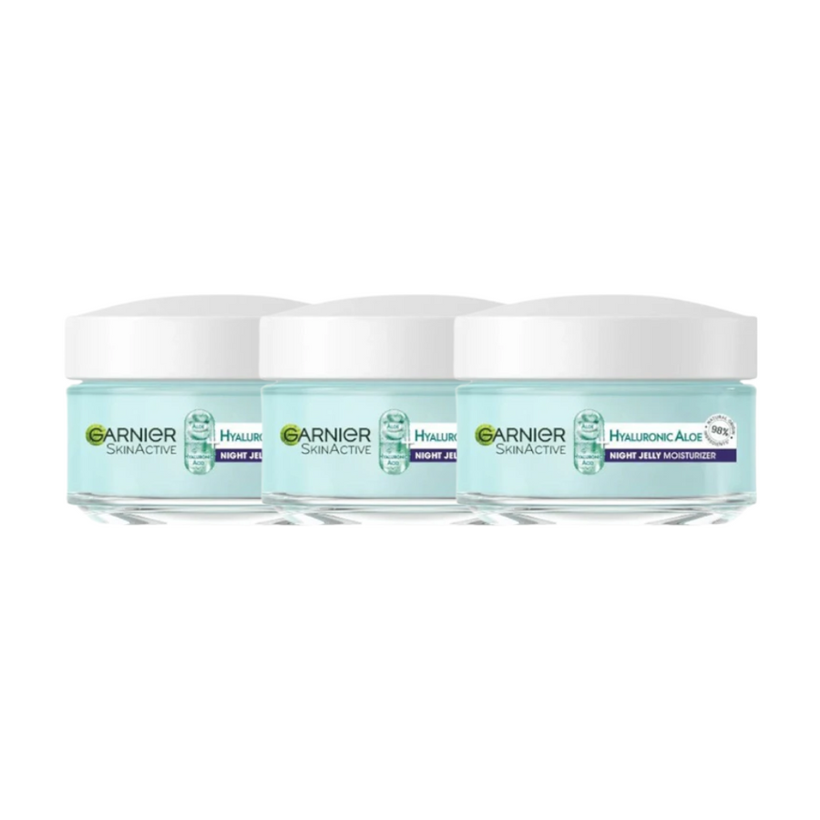 garnier aloe hyaluronic jelly 3 x Garnier SkinActive Hyaluronic Aloe Night Jelly Moisturiser 50mL – On  Trend Beauty