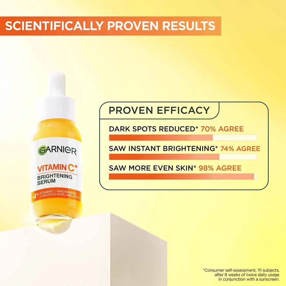 3 x Garnier SkinActive Vitamin C Brightening Serum 15mL