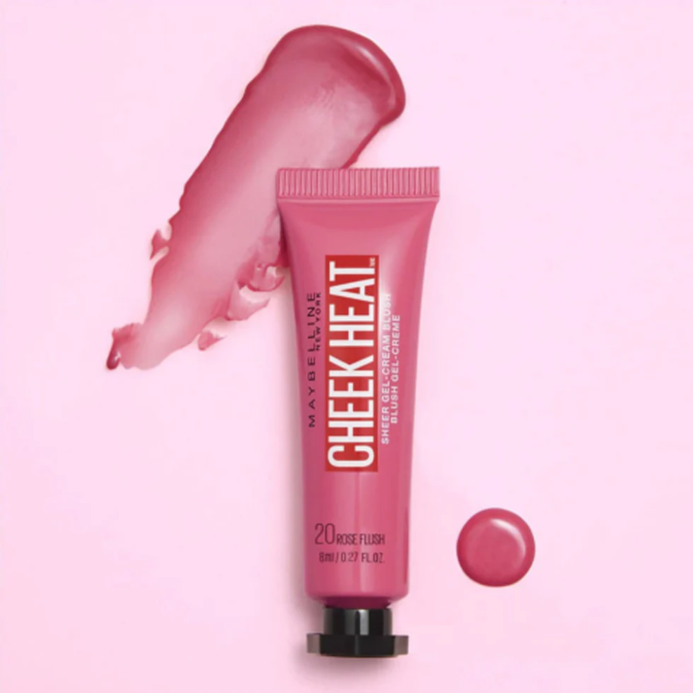 3 x Maybelline Cheek Heat Blush 8mL - 20 Rose Flush