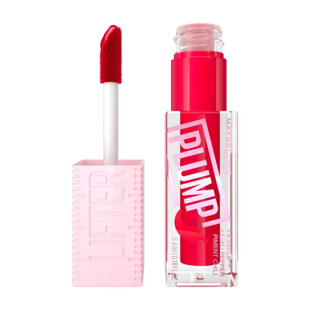 3 x Maybelline Lifter Plump Gloss Plumping Lip Gloss 5.4mL - 004 Red Flag