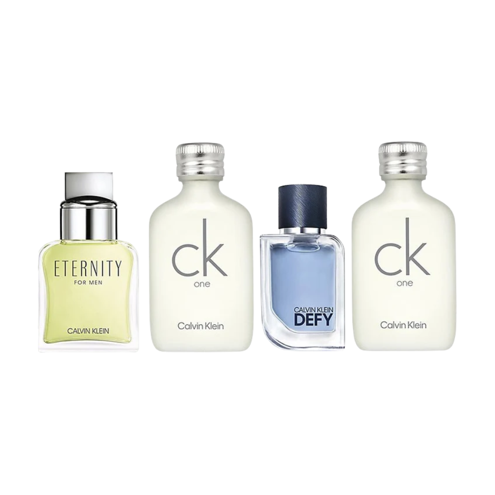 Calvin Klein CK Men's Travel Exclusive Mini 4 Piece Mini Fragrance Gift Set