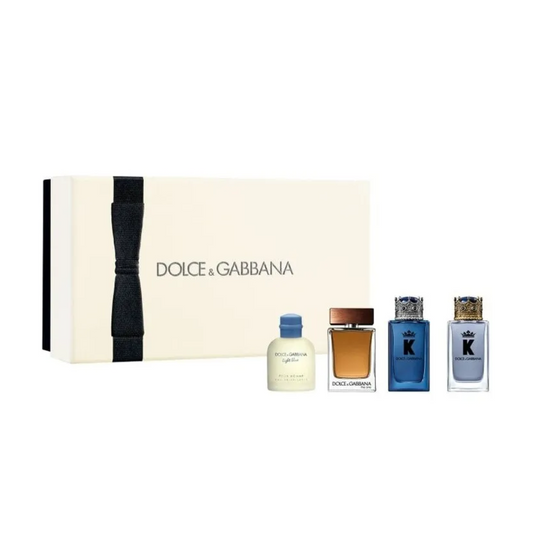 Dolce & Gabbana Men's 4 Piece Mini Fragrance Gift Set