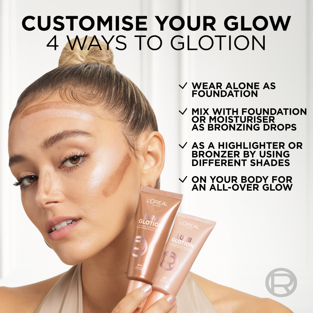 3 x L'Oreal Paris Lumi Glotion Natural Glow Enhancer 40mL - 902 Light Glow