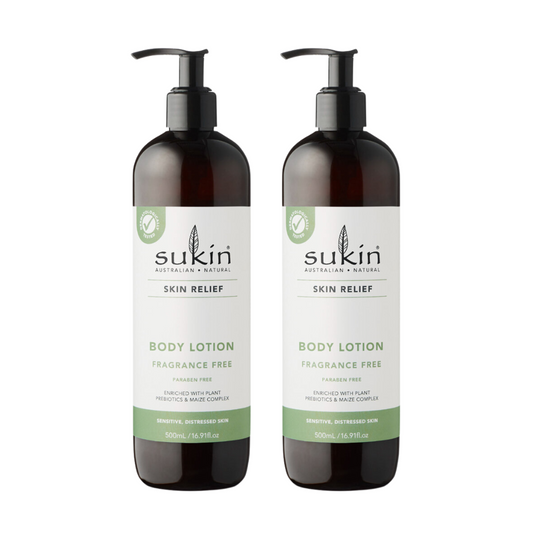 2 x Sukin Skin Relief Body Lotion 500mL