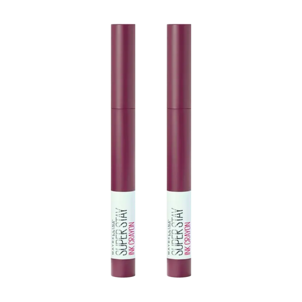 2 x Maybelline SuperStay Ink Crayon Lipstick 1.2g - 20 Enjoy The View