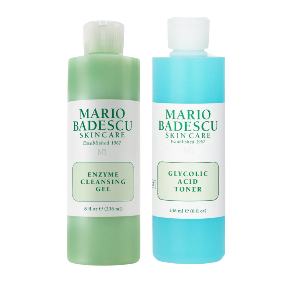 Mario Badescu Enzyme Cleansing Gel & Glycolic Acid Toner Duo