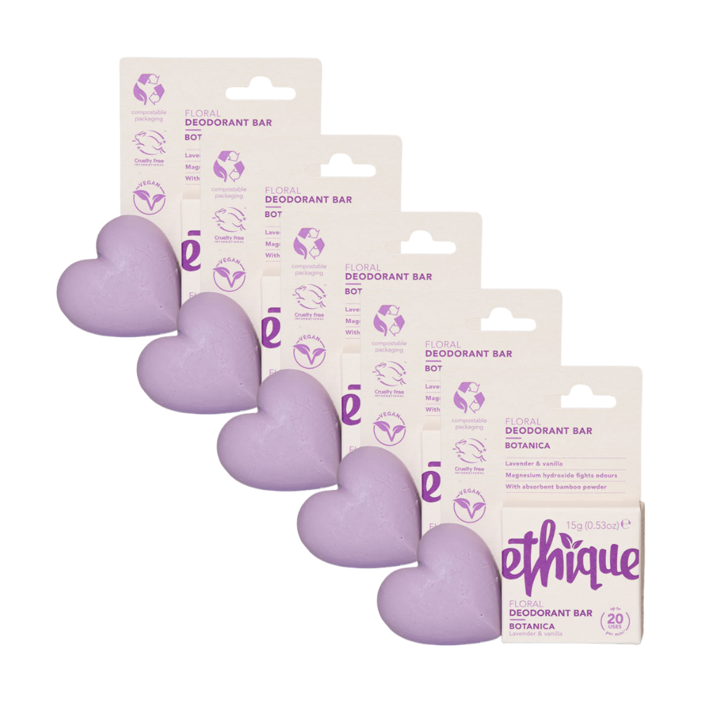 5 x ETHIQUE Mini Deodorant 15g - Botanica Floral