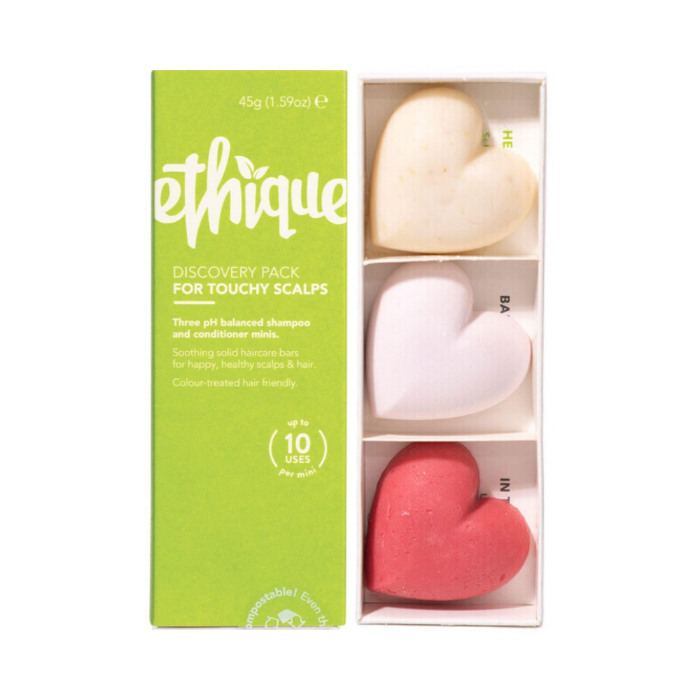 6 x ETHIQUE Discovery Minis 3 Pack - For Touchy Scalps 45g
