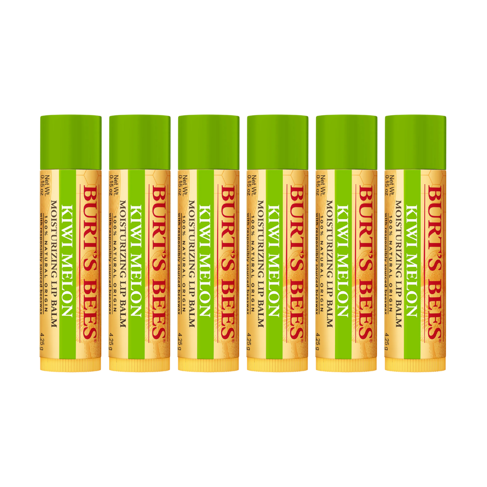 6 x Burt's Bees Kiwi Melon Lip Balm 4.25g