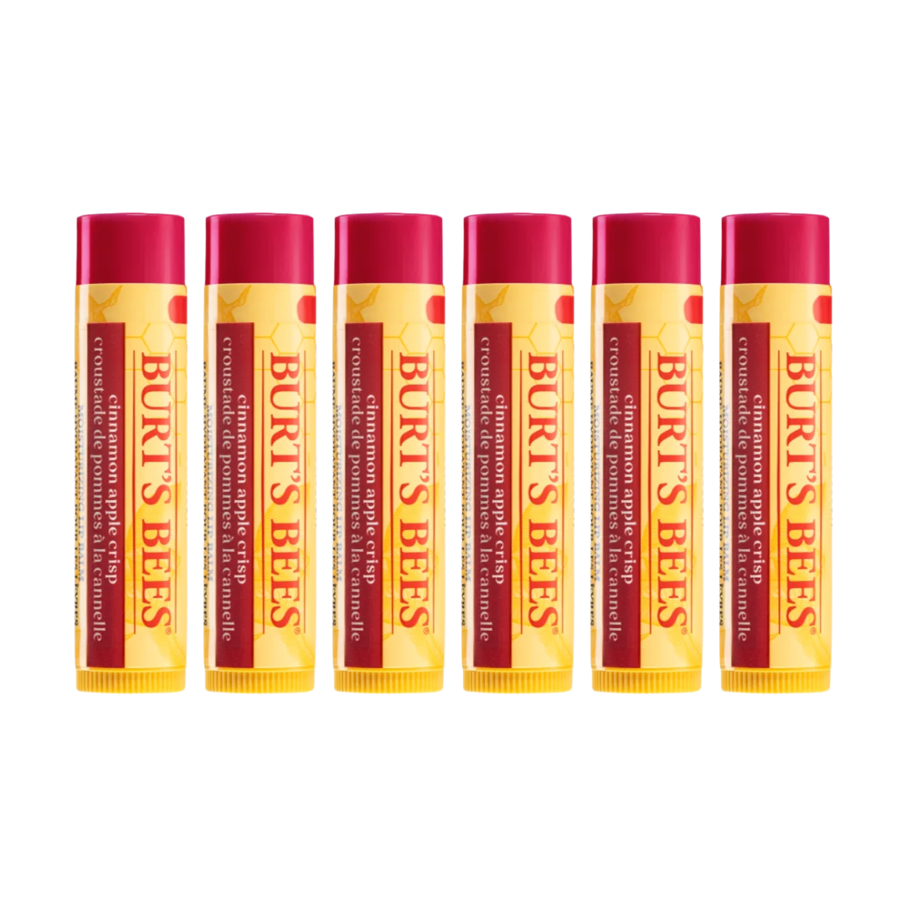 6 x Burt's Bees Apple Cinnamon Crisp Lip Balm 4.25g