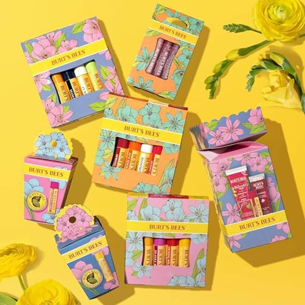 Burt's Bees Spring In Full Bloom Lip Balm Set 4x4.25g