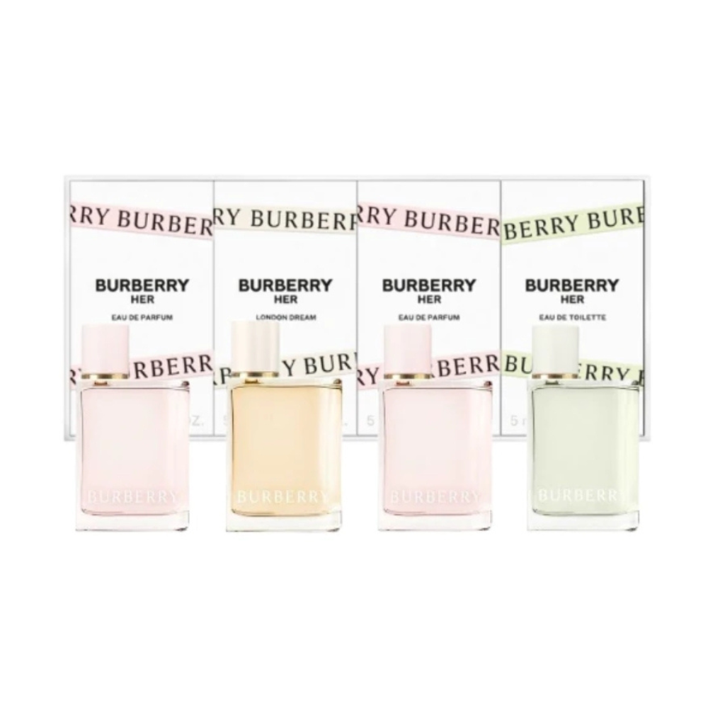 Burberry Her 4 Piece Minis Fragrance Gift Set 4x5mL