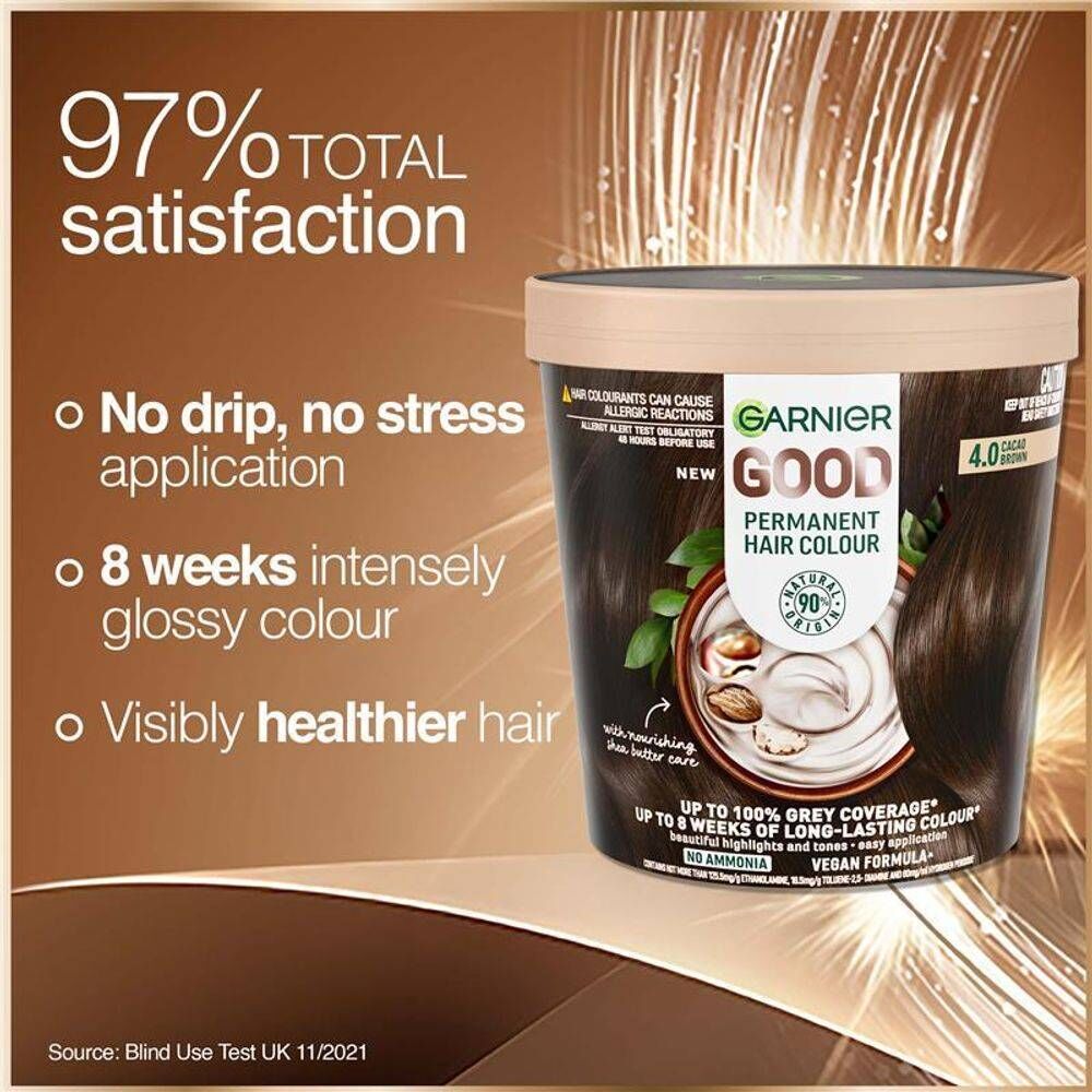 Garnier Permanent Hair Colour - 4.0 Cacao Brown