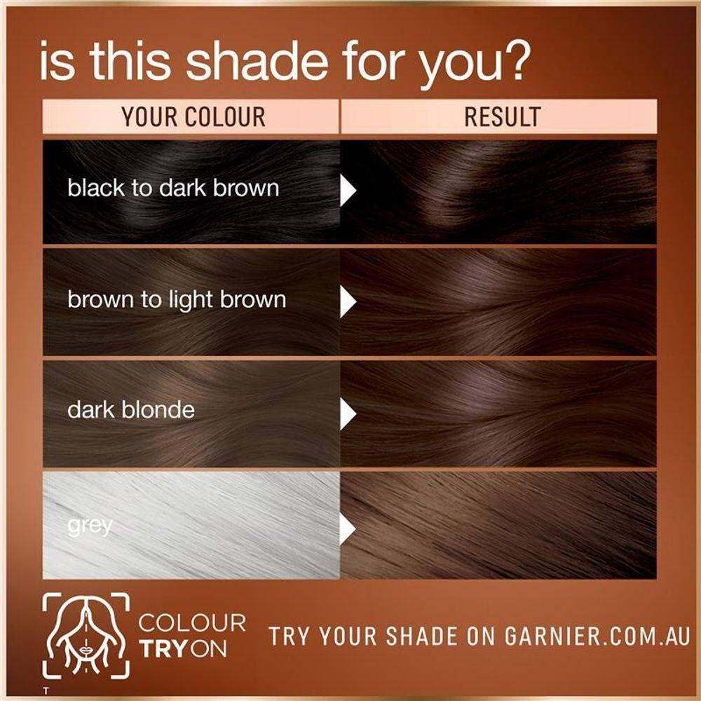 Garnier Permanent Hair Colour - 4.0 Cacao Brown
