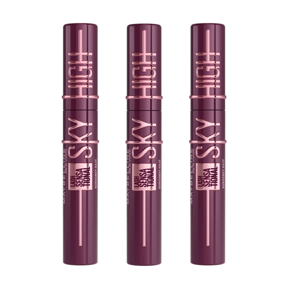 3 x Maybelline Sky High Lash Sensational Mascara 7.2mL - 793 Burgundy Haze