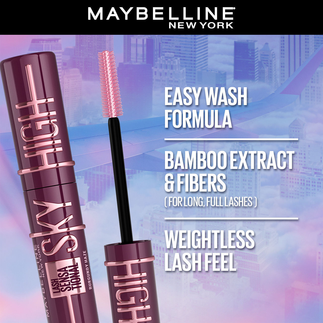 3 x Maybelline Sky High Lash Sensational Mascara 7.2mL - 797 Blue Mist