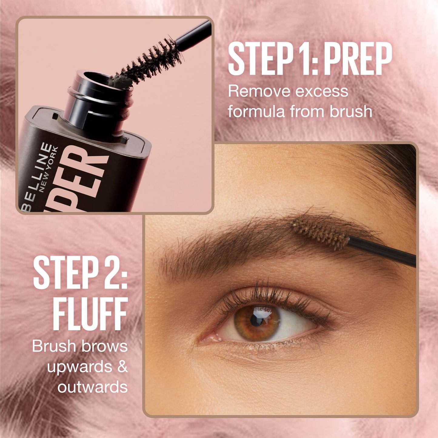 3 x Maybelline Super Fluff Brow Mousse 5mL - 255 Soft Brown