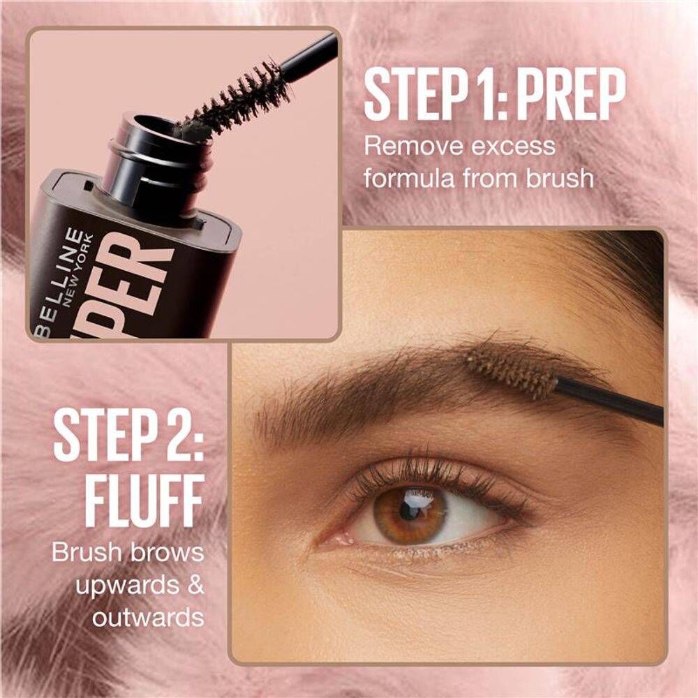 3 x Maybelline Super Fluff Brow Mousse 5mL - 260 Deep Brown