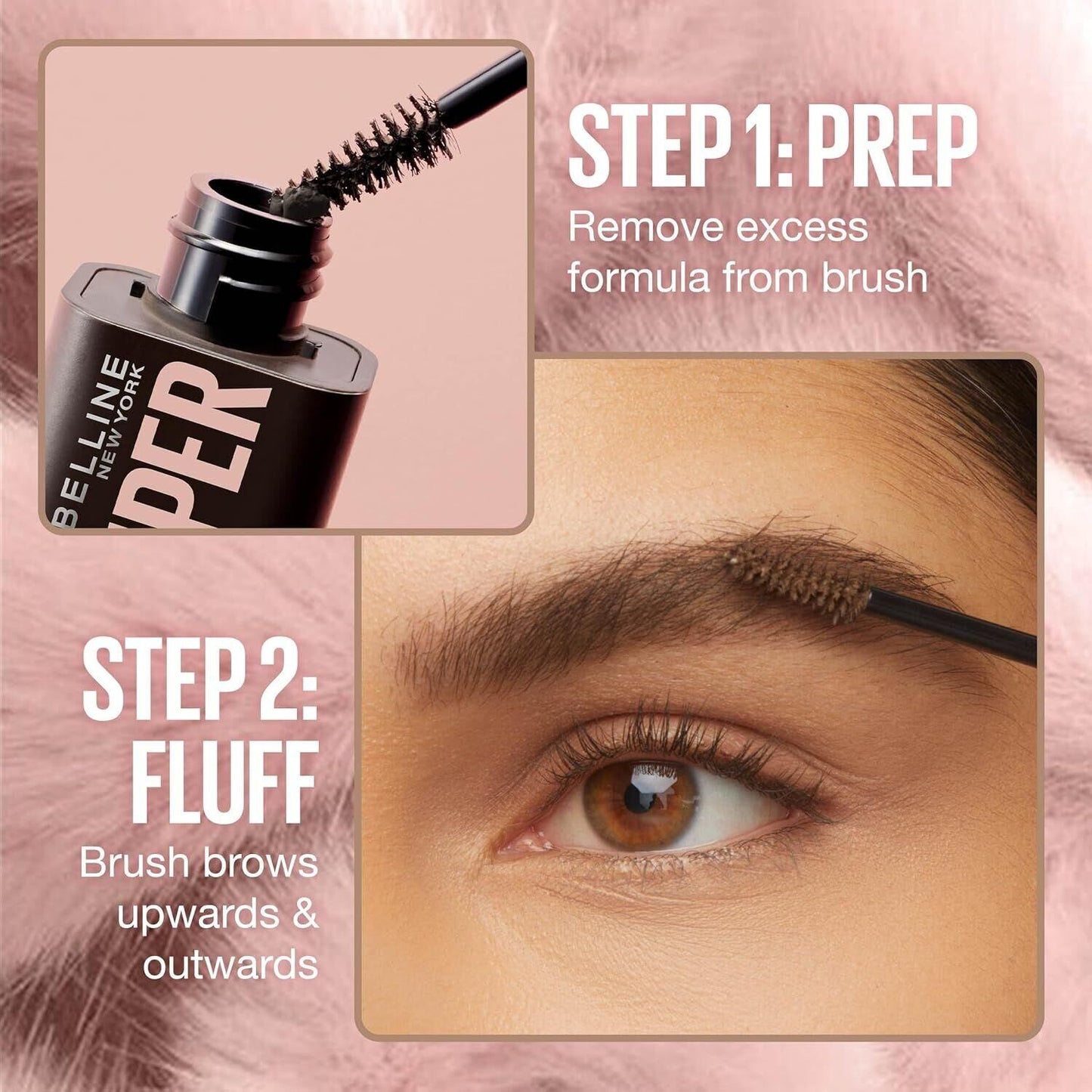 3 x Maybelline Super Fluff Brow Mousse 5mL - 257 Medium Brown