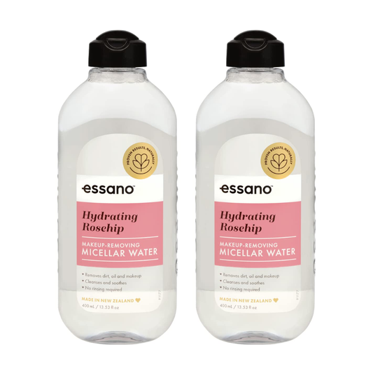 2 x Essano Hydrating Rosehip Micellar Water 400mL