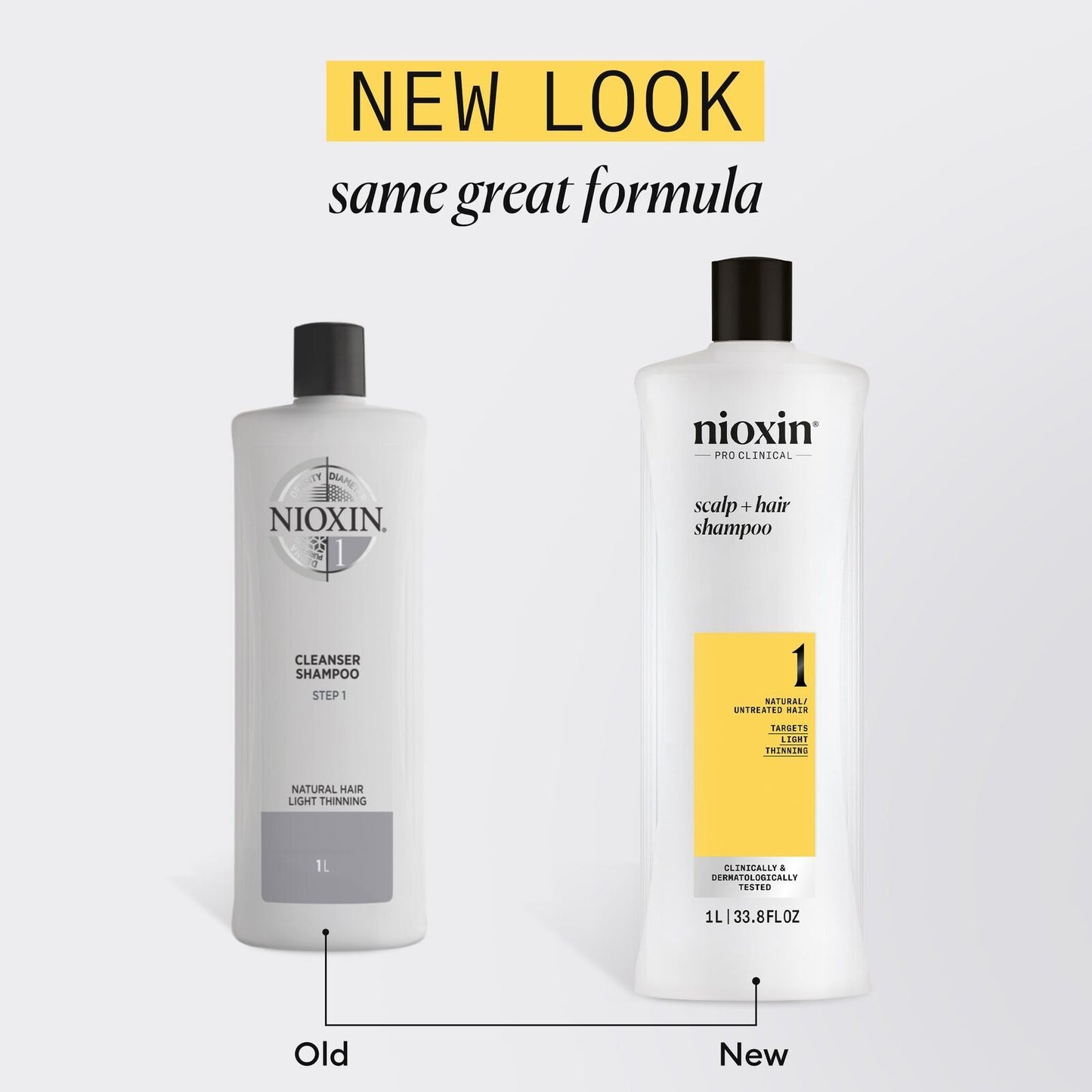 Nioxin System 1 Scalp & Hair Shampoo & Conditioner 1000mL Set