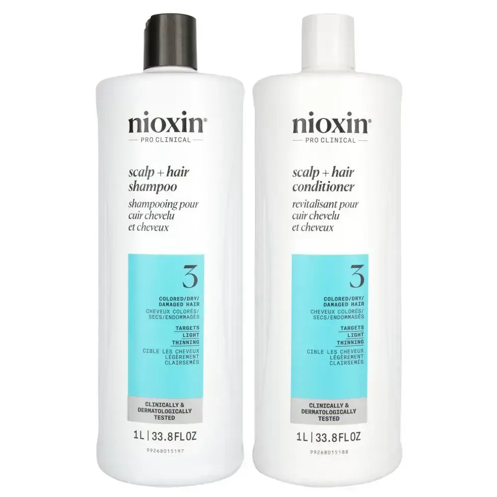 Nioxin System 3 Scalp & Hair Shampoo & Conditioner 1000mL Set